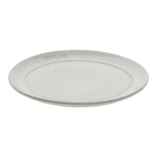 Staub Dining Line Teller flach 15 cm, rund, Weisser Trüffel, Keramik