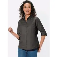 Witt Klassische Bluse Cord-Bluse Langarm