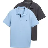 TOM TAILOR Poloshirt (Packung, 2-tlg) im Doppelpack