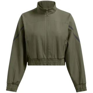 Under Armour - Oberteil für Damen, Weiter Stehkragen, Langärmlig (Grün)