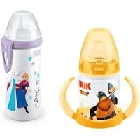NUK Babyflasche NUK Babytrinklernflasche/Trinkbecher + Babyflasche Kiddy Cup set