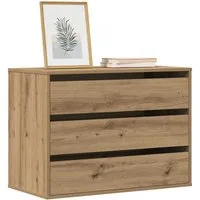 vidaXL Kommode, Kommode Artisan-Eiche 80x41x58 cm Holzwerkstoff