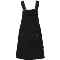 Guru-Shop Minirock Latzrock, Trägerkleid, Hippierock - schwarz alternative Bekleidung