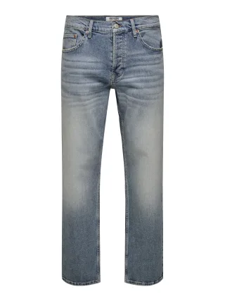 ONLY&SONS - ONSEDGE PERFORMANCE LB 3816 DOT DNM NOOS light blue denim - Gr. - 34/34
