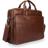 Gentlemen's Laptoptasche Max - Notebooktasche aus Echtleder mit Schultergurt 16 Zoll