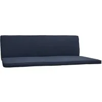 Beautissu Sitzauflage Hollywoodschaukelauflage 3 Sitz 2er Set Loft HS, 180x50cm, Dunkelblau, Waschbare Outdoor Auflage für Hollywoodschaukel mit Reißverschluss