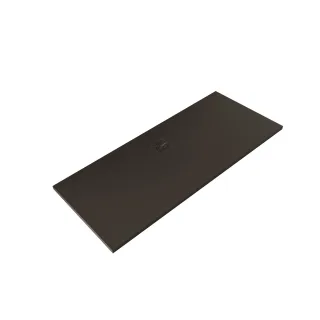 KLUDI-TERRA Duschwanne 70 x 170 H3 cm Abflussabdeckung inklusive Mattschwarz 08DW1939
