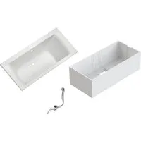OTTOFOND Badewanne Set Duobadewanne, (3-tlg), 1900/900 mm, Duobadewanne