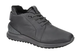 Ecco 52325401308 ASTIR Herren Winterstiefeletten Grau Magnet Wolle Filz Fu?bett