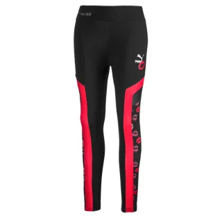 Puma x Maybelline Leggings geklebt grafisch schwarz eng 596644 51