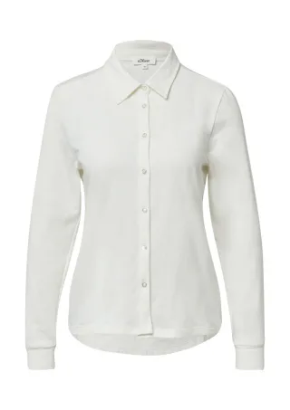 s.Oliver Red Label - Jerseybluse im Relaxed Fit weiß - Gr. - 44