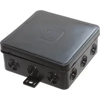 Home4Living Stromverteiler Abzweigdose Verteilerdose Aufputzdose 85x85mm schwarz IP54 (1-St), Witterungsbeständig