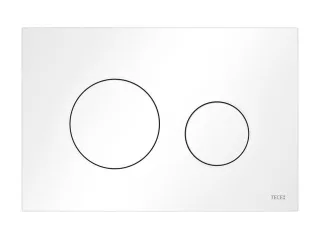 Tece loop WC-Betätigungsplatte Kunststoff für Zweimengentechnik, Weiß matt, 9240926 9240926