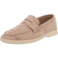 Ital-Design Elegante Mokassins für Damen – Komfortabel und Vielseitig Slipper (90033036) Blockabsatz Mokassins in Hellbraun
