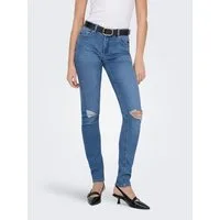 ONLY Skinny-fit-Jeans ONLSUMI MID WAIST KNEE DES SK DNM BOX Destroyed Effekte