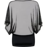 Obsessive Minikleid Mini Netz-Kleid mit String - schwarz (2-tlg) transparent