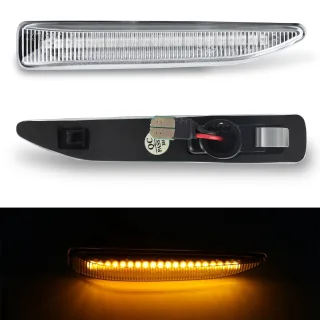 2x LED Klarglas Seitenblinker Blinker SET für BMW 7er E65 E66 ab 2001-2008