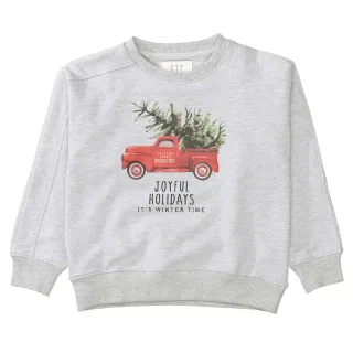STACCATO - Kn.-Sweatshirt, oversized light grey mel - Gr. - 122