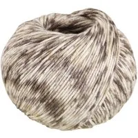 LANA GROSSA Soft Cotton Degradé 0125 ecru graubeige braun Häkelwolle, 140 m