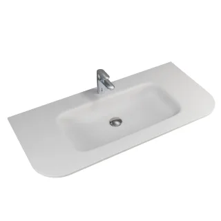 Pelipal Serie 7200 Solid Surface Waschtisch rund, BME038F10702 BME038F10702
