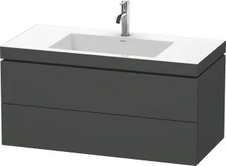 Duravit L-Cube c-bonded Set wandhängend Graphit Matt 1000x480x500 mm - LC6928O4949 LC6928O4949
