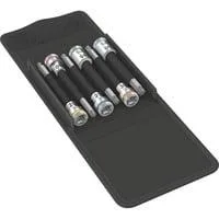 Zyklop Bitnuss-Satz 8767 B Sechsrund HF 1, 3/8", 6-teilig, Steckschlüssel mit Haltefunktion