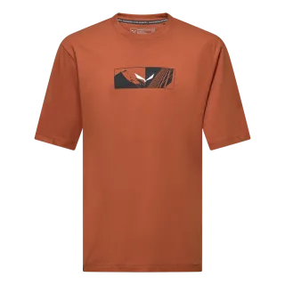 SALEWA - Eagle Hybrid Loose T-Shirt Herren - Beige (Gr.46)