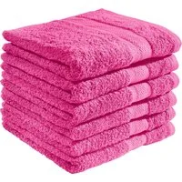 REDBEST Handtuch Handtuch "Chicago" 6er-Pack, Frottier, Walk-Frottier Uni