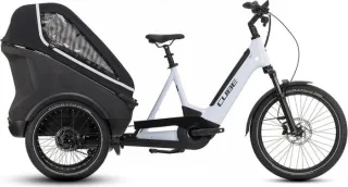 Cube Trike Family Hybrid 750 Wh E-Lastenrad 24"/20" flashwhite'n'black one size | Dienstrad-Leasing möglich