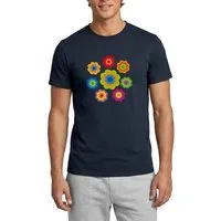 Spreadshirt T-Shirt 70er Jahre Hippie Flower Power Kostüm Blumen Fasching Männer T-Shirt (1-tlg)