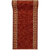 Mazovia Läufer Läufer Teppichläufer Brücke - Vorzimmer Küche - Terracotta Rost, 67 x 100 cm, Kurzflor, Rutschfest, Meterware, Verschiedene Größen