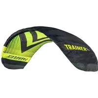 Wolkenstürmer Kite Paraflex Trainer 3.1 Powerkite 2,8 m² Ready to Fly, (Vierleiner Drachen 310 cm für Landkiten und Snowkiten, 2,8 m², 1-tlg), Kitesurf Lenkmatte (schwarz-gelb) mit Trainerbar und Leinen