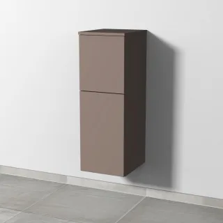 Sanipa 3way Mittelschrank mit 1 Tür und 1 Auszug, Taupe-Matt, SP1241T SP1241T