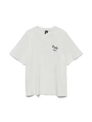 VERO MODA - VMVERA CATY SS TOP BOX JRS Snow White - Gr. - S