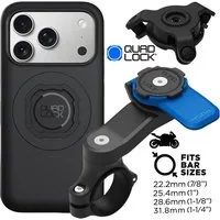 Quad Lock Handy-Halterung QUAD LOCK Motorrad Lenker Handyhalterung + Dämpfer+ MAG Hülle Iphone