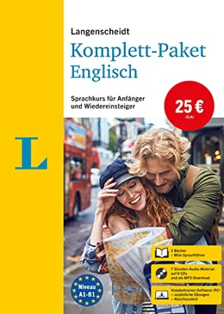 Langenscheidt Komplett-Paket Englisch: Sprachkurs mit 2 Büchern 6 Audio-CDs MP3-Download Software-Download: Sprachkurs für Einsteiger und ... Sprachkurs für Anfänger und Wiedereinsteiger