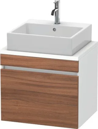 Duravit DuraStyle Konsolenwaschtischunterbau wandhängend Nussbaum & Weiß Matt 600x478x512 mm - DS530 DS530007918