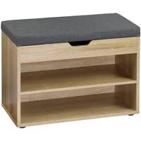 KESPER® Schuhschrank KESPER Schuhschrank mit Sitzkissen, FSC mit Klappe / zusätzliches Stauraumfach