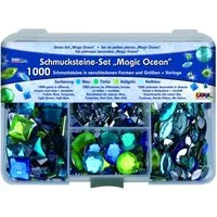 C. KREUL Stein KREUL Schmucksteine Set Magic Ocean 1000 Stück Box