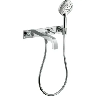 hansgrohe Axor Citterio Fertigmontageset 39442000 Unterputz-3-Loch-Wannenarmatur, mit Hebelgriffen, chrom