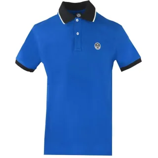 North Sails Contrast Collar Blue Polo