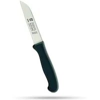 SMI Schälmesser Obstmesser Küchenmesser Solingen Gemüsemesser gerade, schwarz