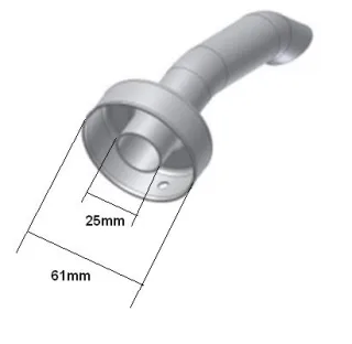 DB Killer Eater MIVV / Storm GP / OVAL modifiziert/leise Auslass: 25mm noise reduction