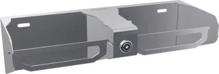 KWC Aquarotter WC-Doppelrollenhalter, RODAN, Edst., 335x98x132 mm, Aufputz, 2030028851 2030028851