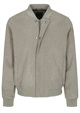 COMMANDER Finest Clothing - Wolljacke Bomberstyle nougat - Gr. - 50