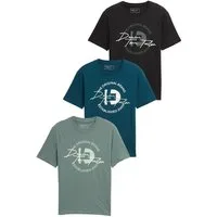 TOM TAILOR Denim T-Shirt (Packung, 3-tlg) mit Print