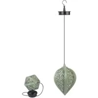 Northpoint LED Gartenleuchte LED Solar Metall Hängeleuchte LED Windlicht Dekolampe Dämmerungssensor