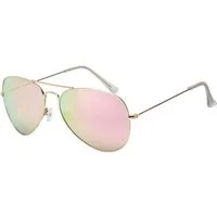 BEZLIT Eyewear Pilotenbrille Damen Herren Piloten Sonnenbrille mit Metallrahmen (1-St) mit schwarzen Linsen
