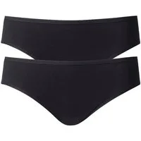 CALIDA Slip Benefit Women (2er Pack) elastisch, Single Jersey-Qualität, weich, Basic