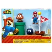 Super Mario Actionfigur Nintendo Super Mario Acorn Plains Diorama Set, 6,5 cm